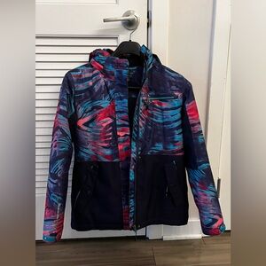Killtec Girls Size 14 Ski Jacket Blue Multi Color